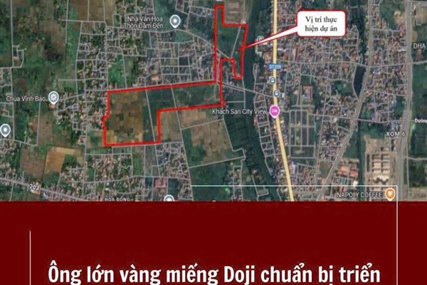 Dự kiến từ quý IV năm nay, Bất động sản Dragon sẽ bắt đầu thi công khu đô thị 26 ha tại khu vực Hoa Động.